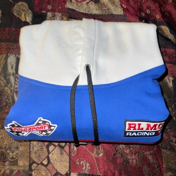 Polo Sport Double-Knit USRL Moto Racing Team Multi-Color Hoodie - Picture 5 of 5